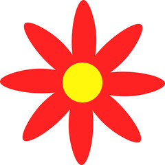 flowers design illustration isolated on transparent background 