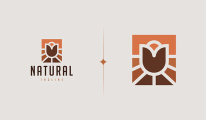 Rose Flower Logo Template. Universal creative premium symbol. Vector illustration. Creative Minimal design template. Symbol for Corporate Business Identity