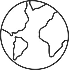 Planet flat icon Universe explore