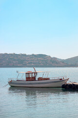 Obraz premium Spinalonga island is a popular tourist attraction in Crete, Greece.