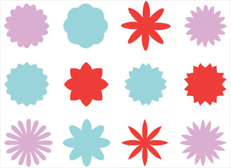 Fototapeta na wymiar flowers vector design illustration isolated on white background 