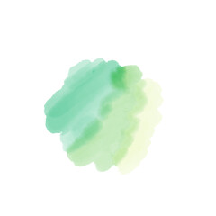 水彩のあしらい　爽やかな色合い　グリーン