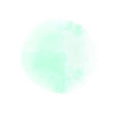 水彩のあしらい　丸　グリーン