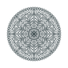 Ethnic Mandala Round Ornament Pattern