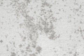Fungus on weathered white cotton, old fabric cloth with dirty and mold.