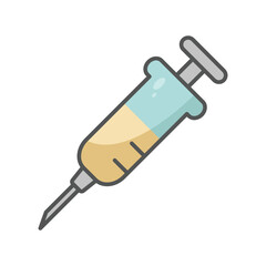 syringe icon vector design template simple and clean