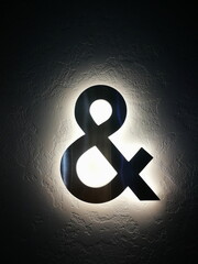 The ampersand, also known as the and sign, is the logogram &, representing the conjunction "and". It originated as a ligature of the letters et—Latin for "and"