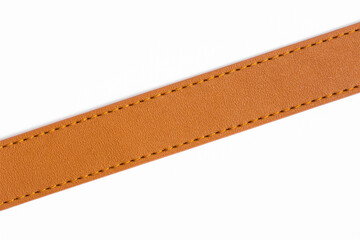 brown belt isolated on white.