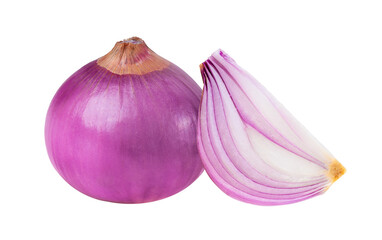 Red onion on  transparent png