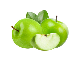 geen apple isolated on  transparent png