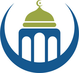 Islamic Mosque Logo Vector