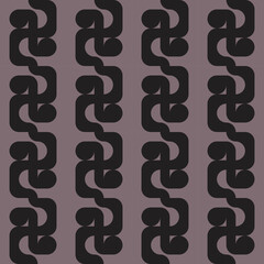 seamless dark victorian geometric pattern with black mosaic ornament