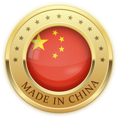 Gold Badge Made in China