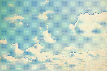 retro sky pattern