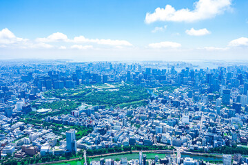 皇居空撮写真