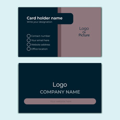 Business card design template