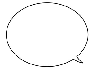 シンプルな吹き出し1-2