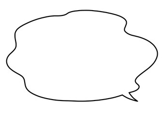 Fototapeta premium シンプルな吹き出し10-2