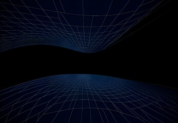 Naklejka premium Generative AI,low angle view of illuminated light against sky at night