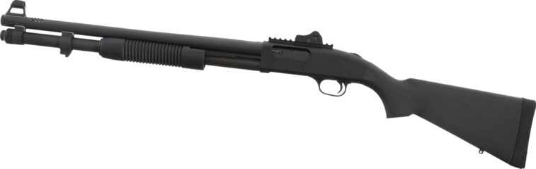 Pump action shotgun with ported barrel