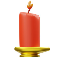 Candle Chinese New Year 3D Icon