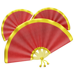 Chinese Fan 3D Icon