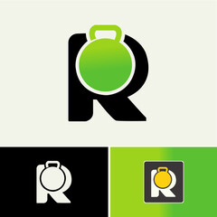 creative R logo with Security Lock, Letter R lock, and Security Logo design concept. Creative Protection, lock, and Security vector.
R logo, Initial letter R - vector illustration.