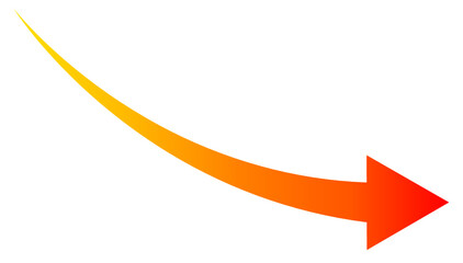 Fall market arrow business financial background design template. Investment crisis recession concept.