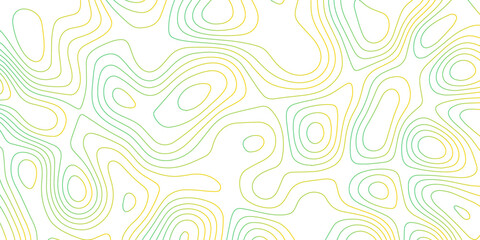 Fototapeta premium Abstract Topographic map background with wave line. gradient multicolor wave curve lines banner background design. Vector illustration. Line topography map contour background.