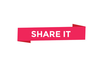 Obraz premium Share it button web banner templates. Vector Illustration