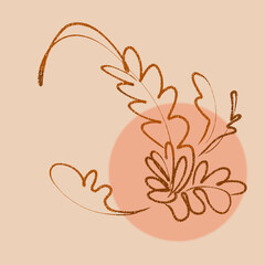 hand drawn flowers