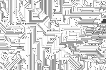 Illustration of a Circuit Board on a white background