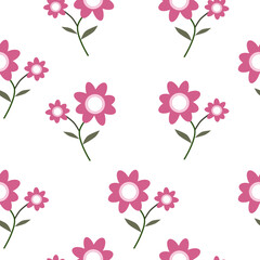 pink flowers seamless fabric ceramic paper pattern