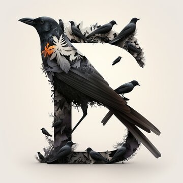 recommend clip art: A, B, C, D, E, F, G, H, I, J, K, L, M, N, O, P, Q, R, S, T, U, V, W, X, Y, Z generative ai , halloween, crow, animal, silhouette, illustration, cat, set, cartoon, bird, pumpkin, lack, bat, 