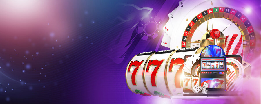 Casino Gambling Concept Banner Background