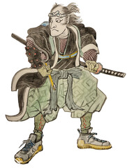 Obraz premium Sneaker samurai 