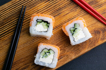 Food sushi rolls Japanese