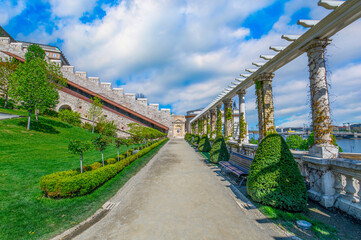 Buda Castle Royal Palace and Hungarian National Gallery in budapest, Hungary