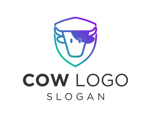 Logo about Cow on a white background. created using the CorelDraw application.