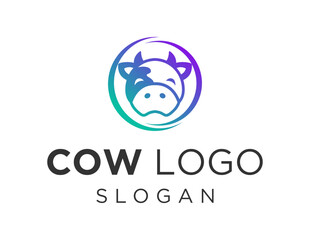 Logo about Cow on a white background. created using the CorelDraw application.