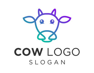 Logo about Cow on a white background. created using the CorelDraw application.