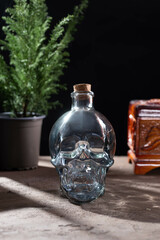 skull shaped bottle
