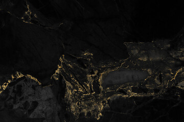 Black gold marble wall surface texture pattern background with high resolution can be used in your creative design.	
