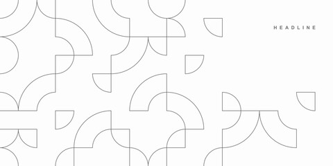 Obraz premium Abstract geometric technological background. Vector creative design.