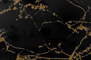 Black gold marble wall surface texture pattern background with high resolution can be used in your...