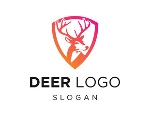 Logo about Deer on a white background. created using the CorelDraw application.