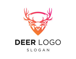 Logo about Deer on a white background. created using the CorelDraw application.