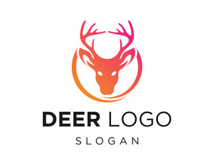 Logo about Deer on a white background. created using the CorelDraw application.
