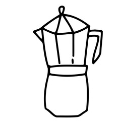 Mocka pot coffee icon