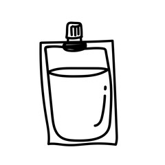 Plastic pot Take away cup coffee icon